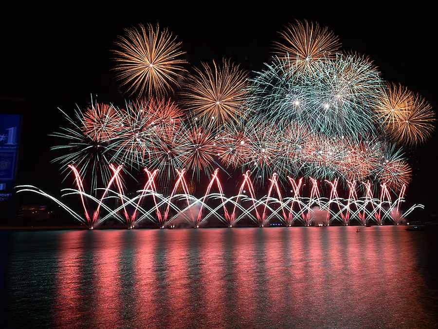 Fireworks Light Up the UAE as the Nation Celebrates the 54th National Day in Spectacular Style.