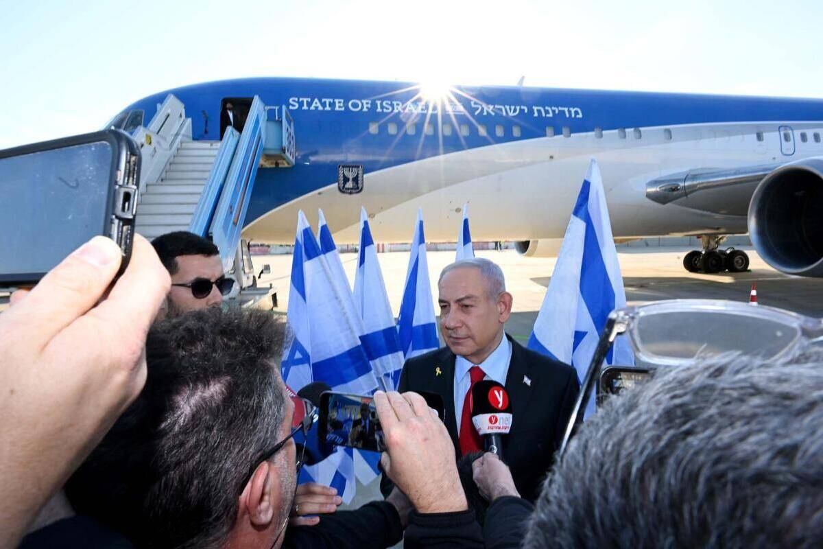 Israel Says Netanyahu’s Aircraft Flight Was Routine Amid Iran Tensions